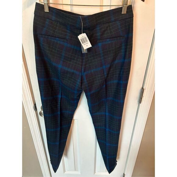 Pendenton blue plaid skinny pants women’s size 4 nwt 100% virgin wool - Picture 5 of 8